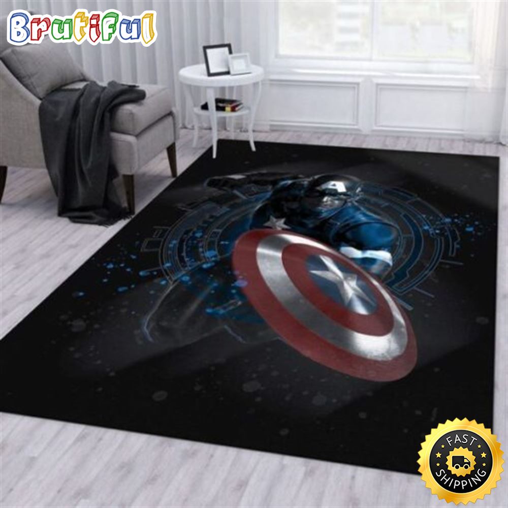 The Shield Captain America Marvel 2022 Marvel Christmas Rug