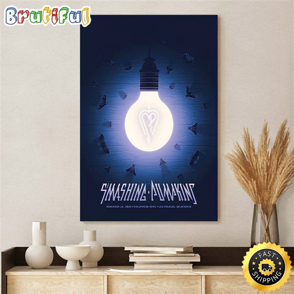 The Smashingpumpkins Tour 2022 November 19 Hollywood Bowl Poster Canvas
