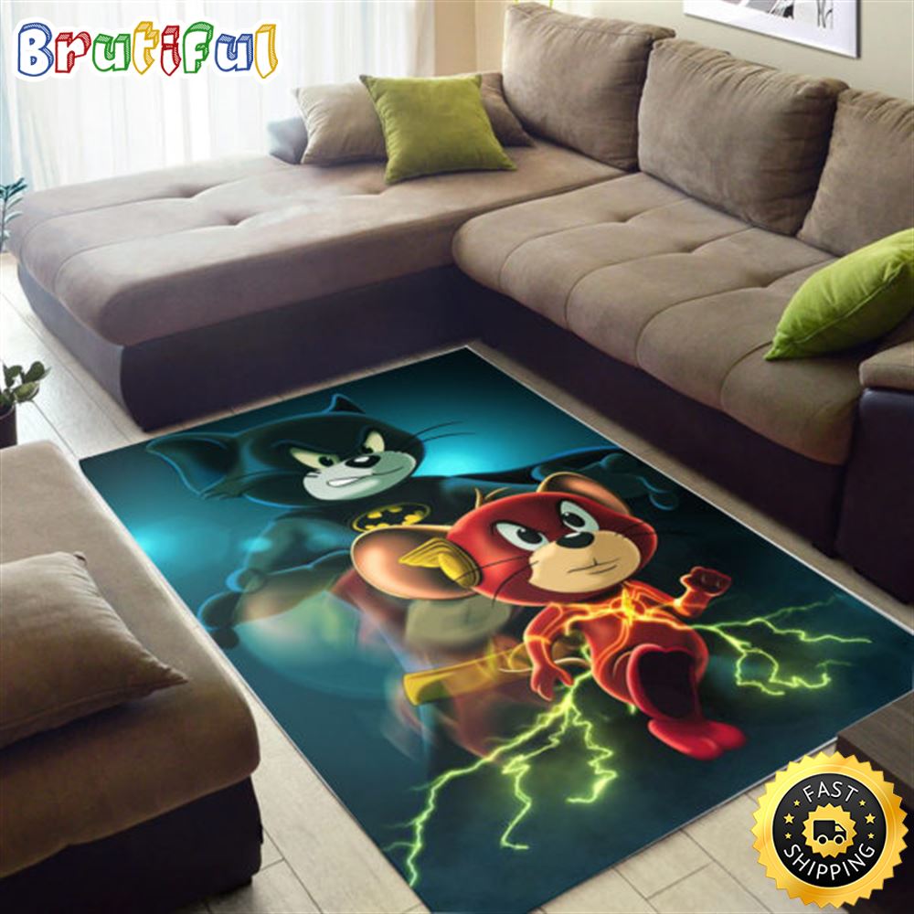 Tom Batman And Jerry Flash Marvel Xmas Marvel Christmas Rug