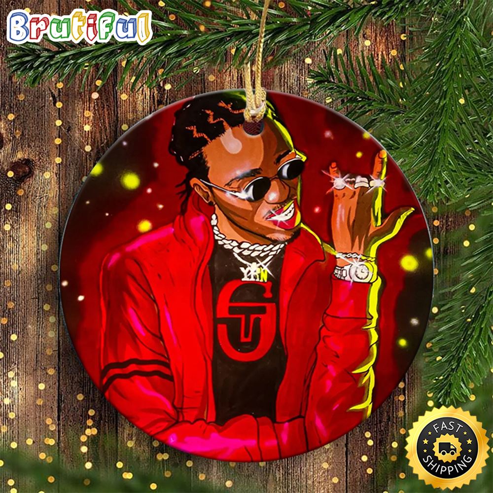 Travis Scott Rapper Music Star 2022 Hip Hop Christmas Ornament