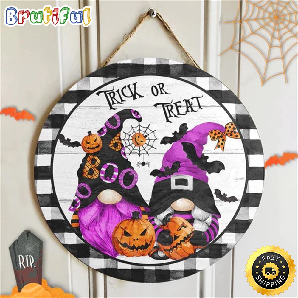 Trick Or Treat Halloween Decor Xmas 2022 Trick Or Treat Christmas Sign