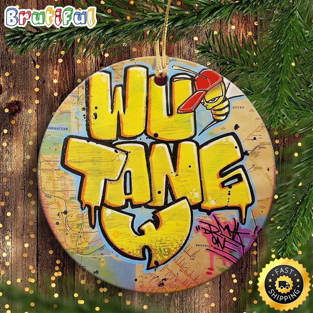 Wu tang Logo Basic Artmusic Wu tang Christmas Ornament