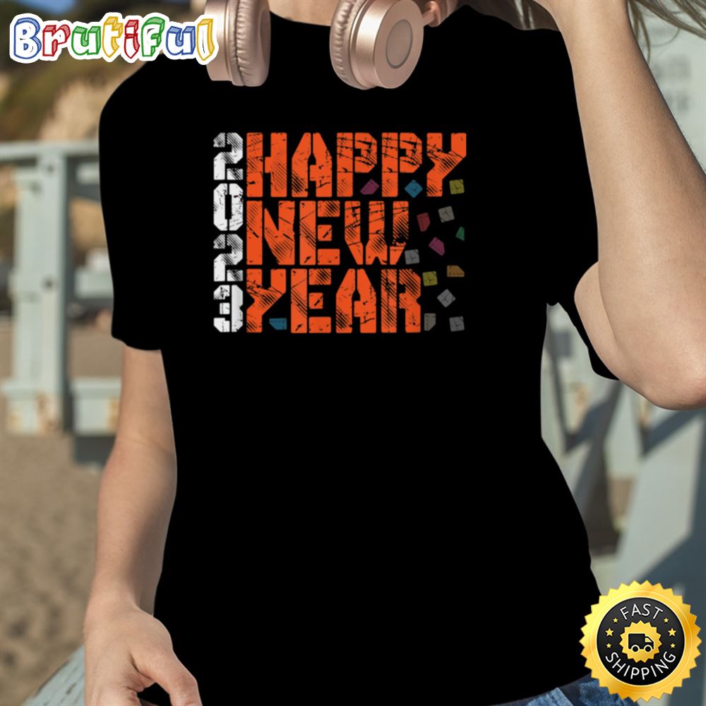 2023 Happy New Year Grunge Style Unisex Basic T shirt 1