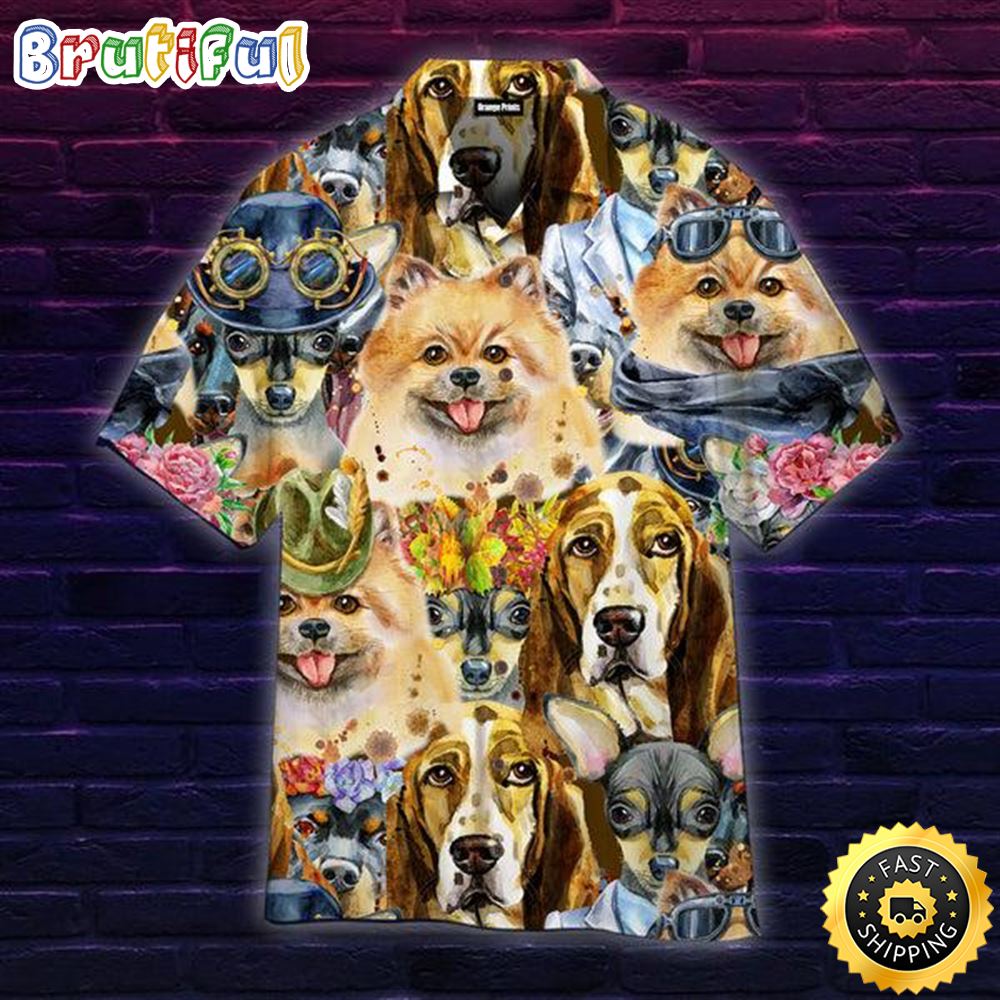 A Lot Of Cute Dogs Hawaiian Shirts Men Dog Hawaiian Shirt Best Gifts For Dog Lovers 1