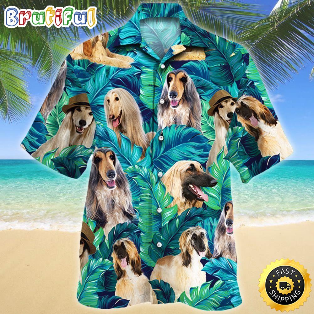 Afghan Hound Dog Lovers Hawaiian Shirts Men Dog Hawaiian Shirt Best Gifts For Dog Lovers 1