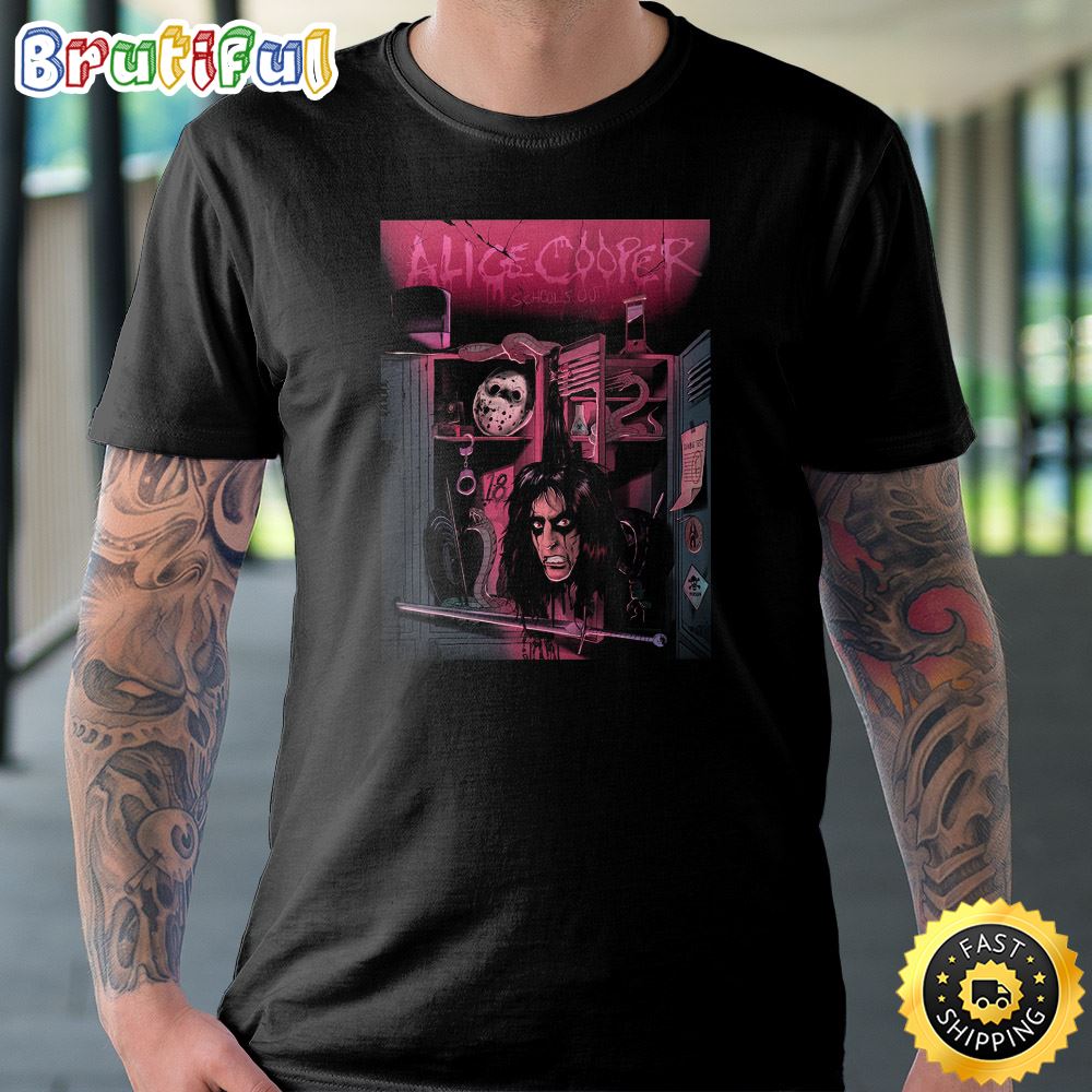 Alice Cooper School s Out Band Unisex Black T Shirt