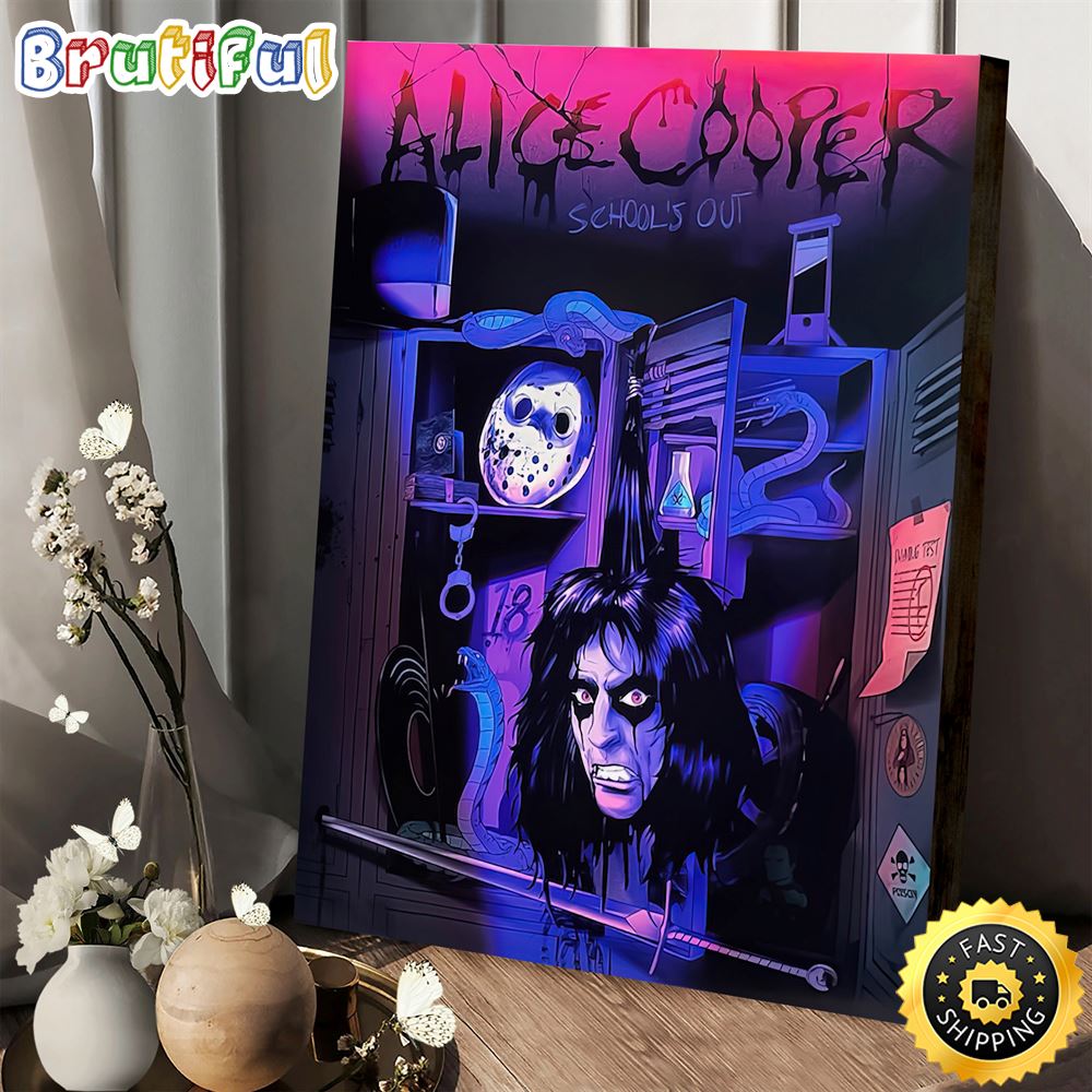 Alice Cooper School s Out The 50th Anniversary Poster Canvas