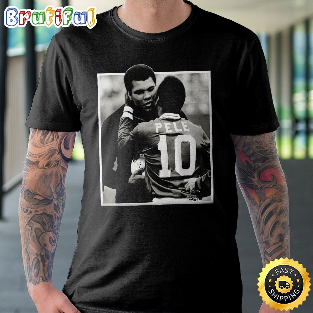Best Of Two Worlds Muhammad Ali And Pele Legends Poster Canvas 1