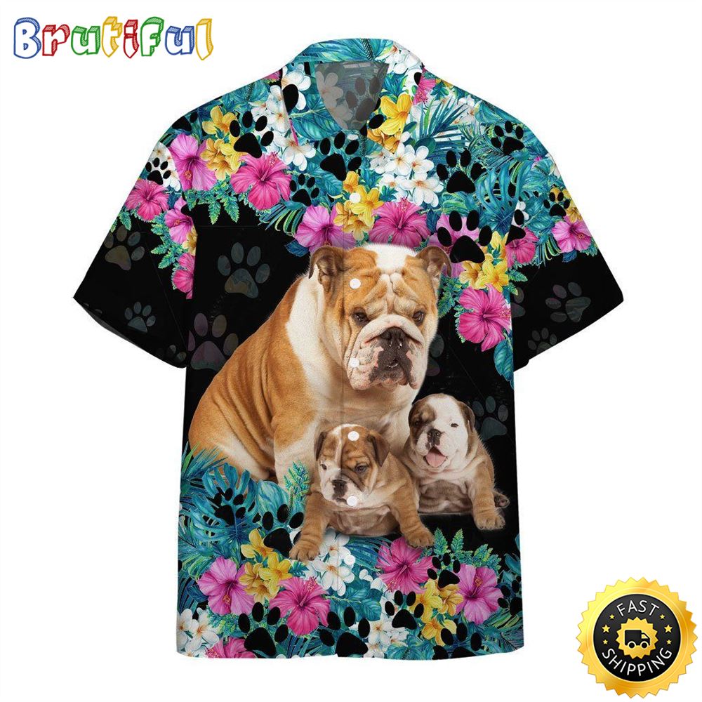 Bulldog Mother Day Hawaiian Shirts Men Dog Hawaiian Shirt Best Gifts For Dog Lovers 1