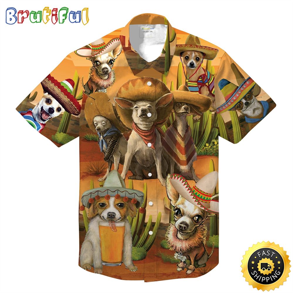 Chihuahua Dog Hawaiian Shirts Men Dog Hawaiian Shirt Best Gifts For Dog Lovers 1