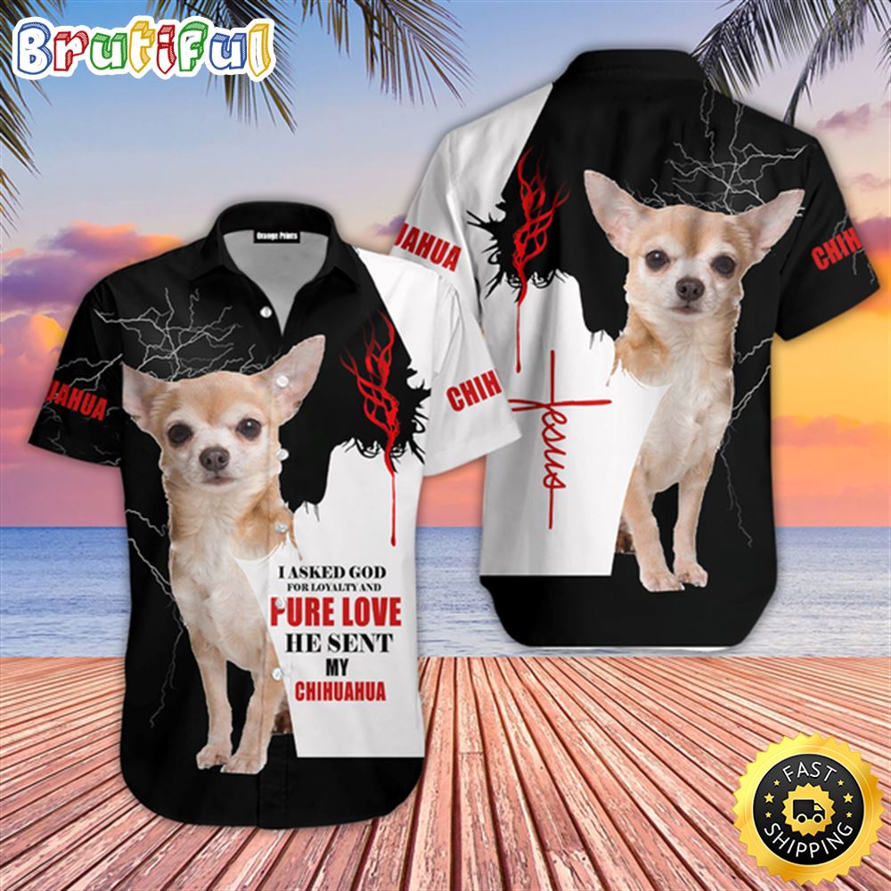 Chihuahua Dog Jesus Hawaiian Shirts Men Dog Hawaiian Shirt Best Gifts For Dog Lovers 1