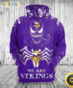 Classic Venom Horror Movie Character We Are Vikings 3D Hoodie All Over Print Shirts