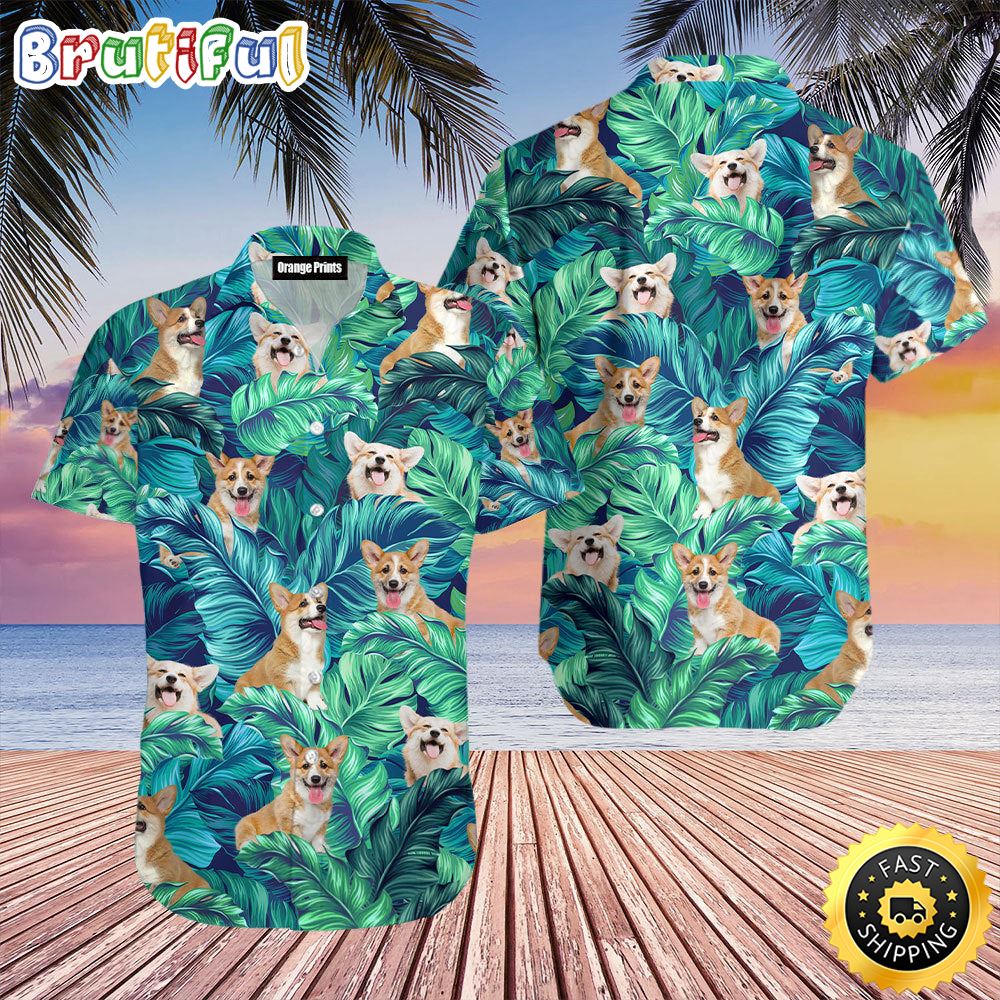 Corgi Cute Dog Hawaiian Shirt Hawaiian Shirts Men Gift Ideas For Dog Lovers 1