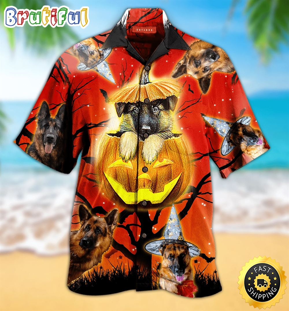 Cute German Shepherd Dog Hawaiian Shirts Men Dog Hawaiian Shirt Best Gifts For Dog Lovers 1