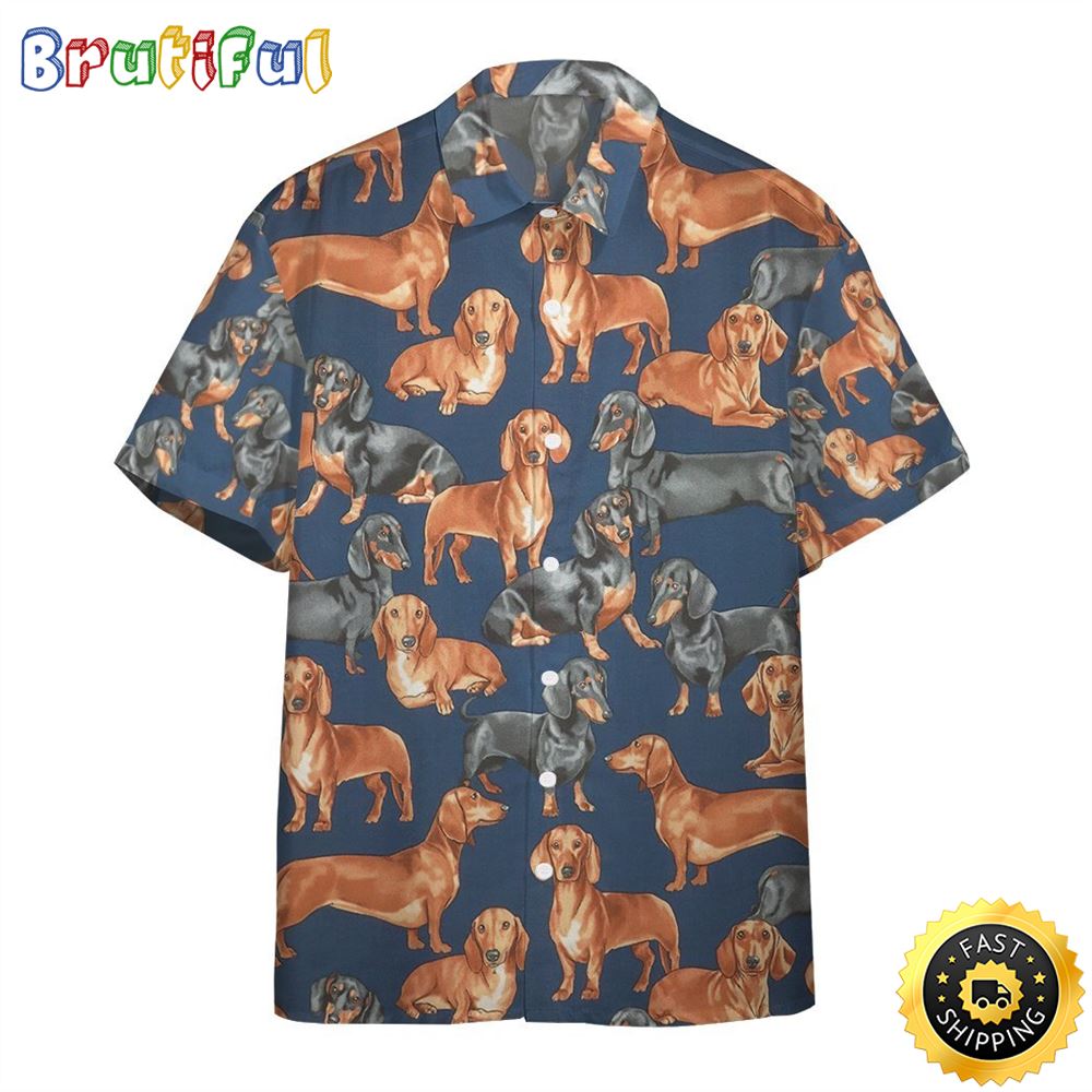 Dachshunds Dogs Hawaiian Shirts Men Dog Hawaiian Shirt Best Gifts For Dog Lovers 1