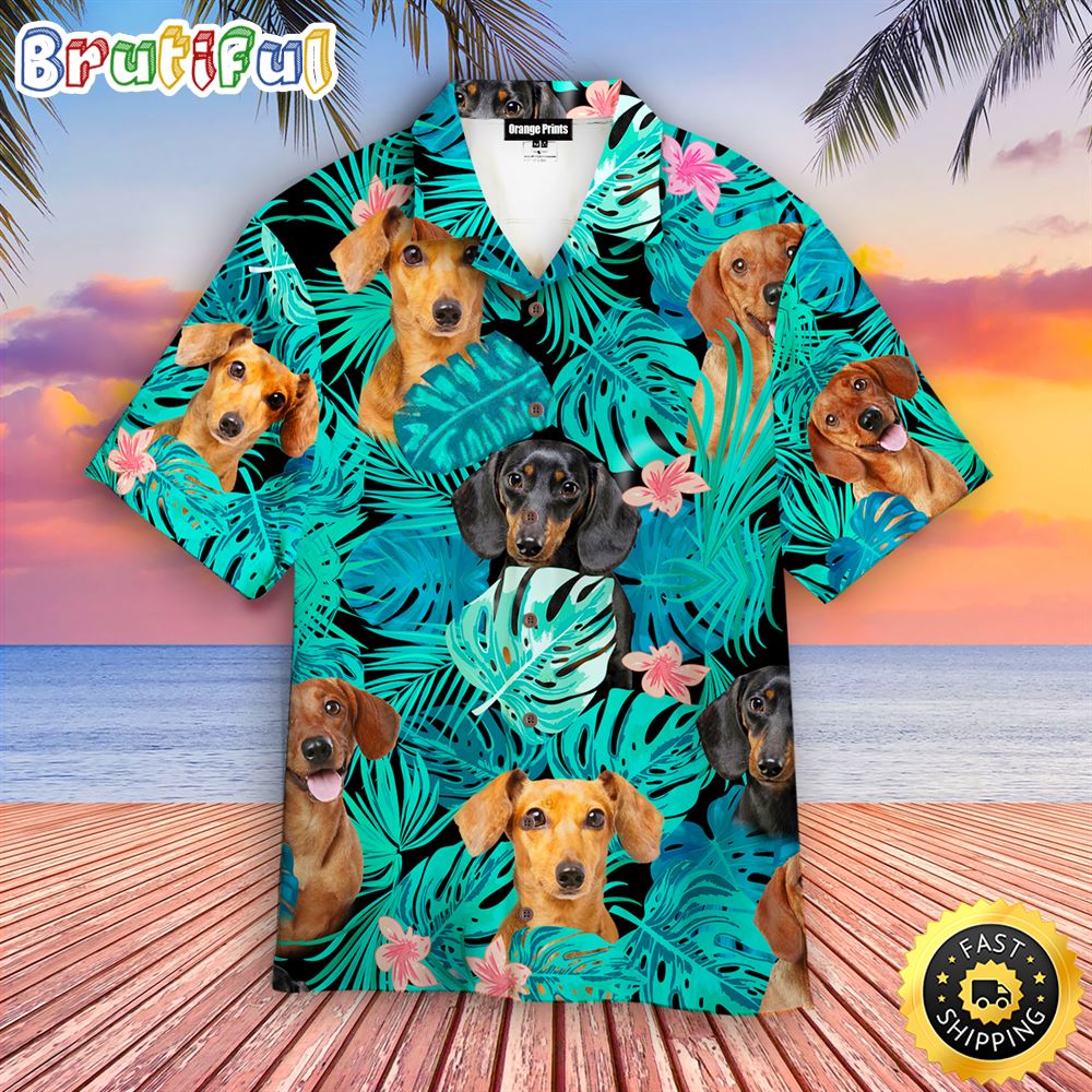 Dogs Tropical Dog Hawaiian Shirt Mens Hawaiian Shirt Gifts For Dog Lovers 1