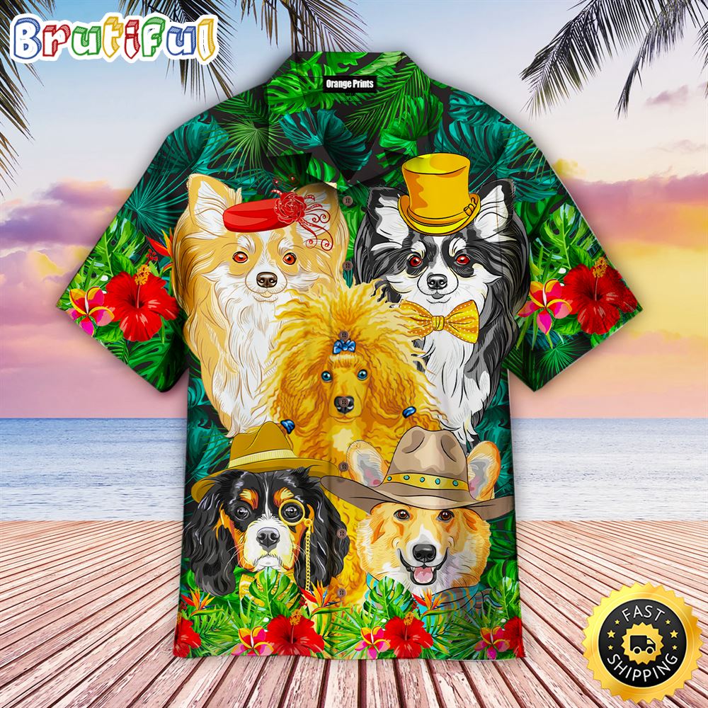 Fashion Dog Tropical Dog Hawaiian Shirt Mens Hawaiian Shirt Gifts For Dog Lovers 1