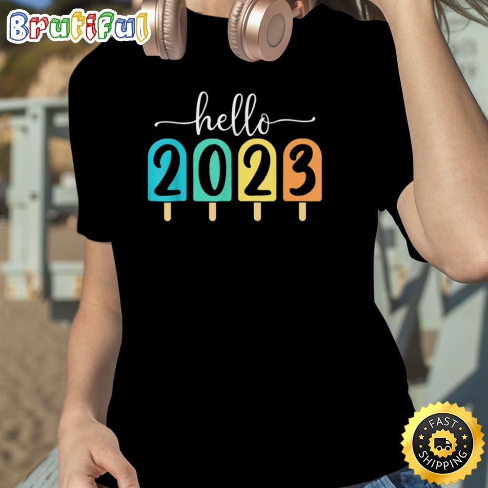Goodbye 2022 Hello 2023 Happy New Year Funny Christmas Xmas Unisex Basic T shirt 1
