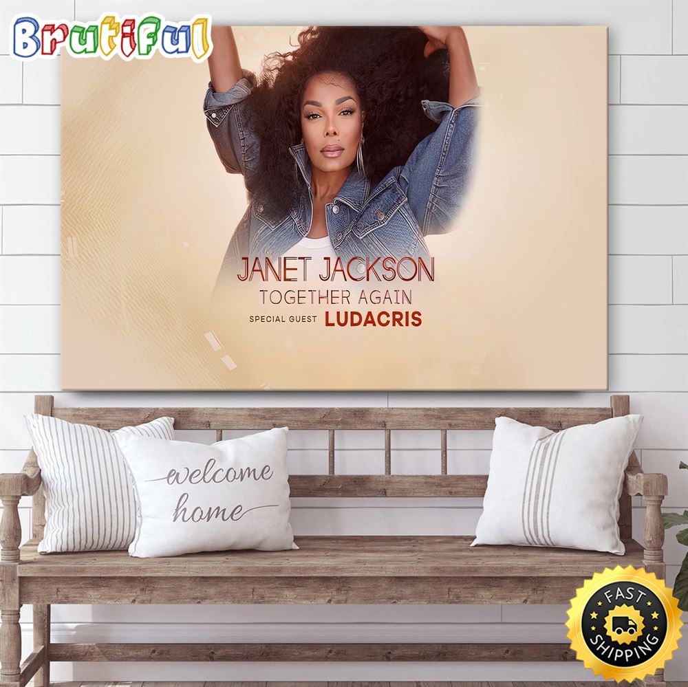 Janet Jackson Announces 2023 Together Again North American Tour Canvas Poster