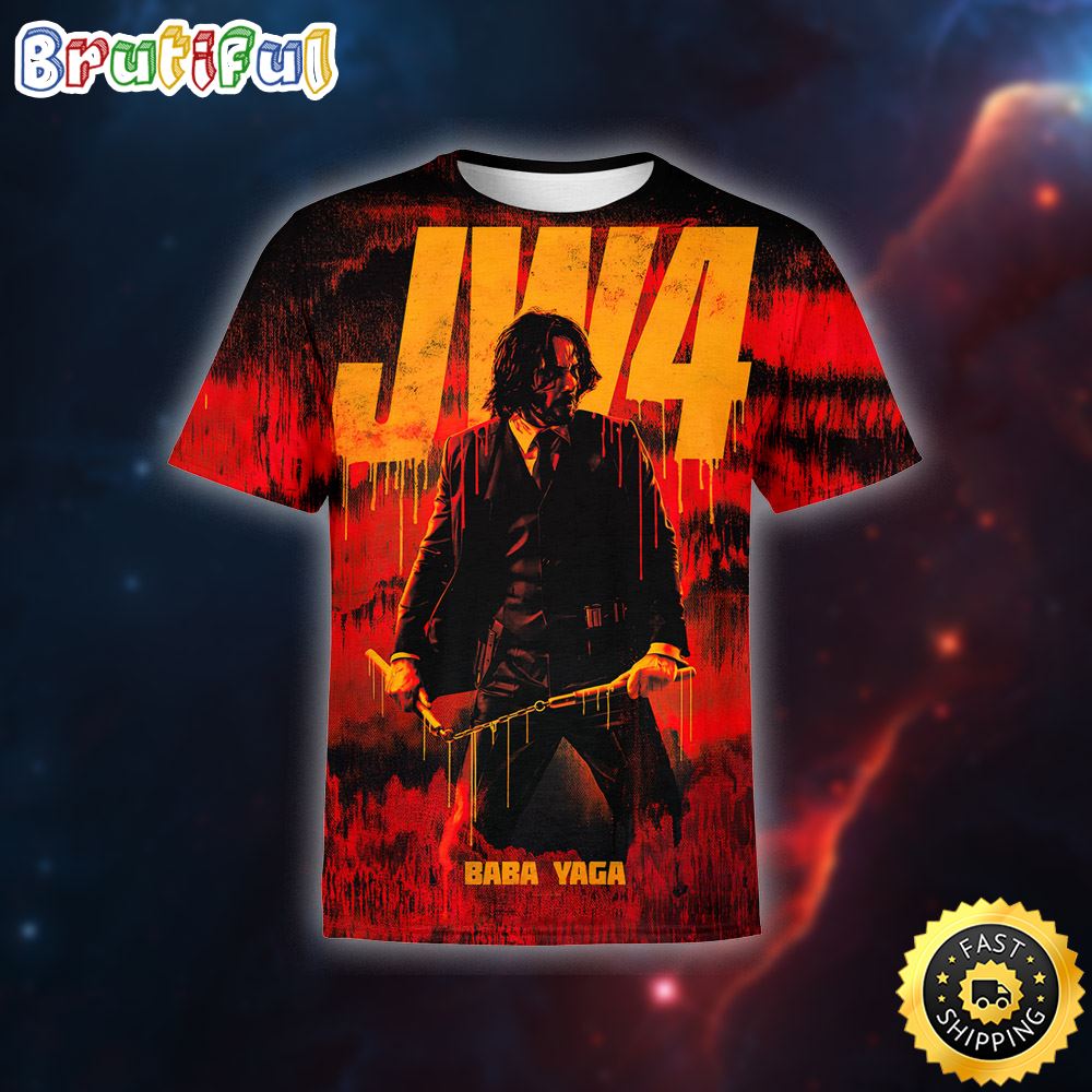 John Wick 4 Babayaga 2023 Poster All Over Print Shirt