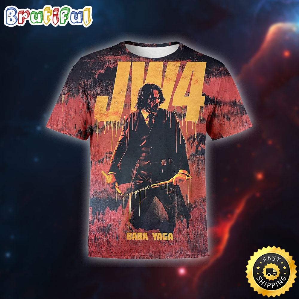 John Wick 4 Posteer Babayaga All Over Print Shirt