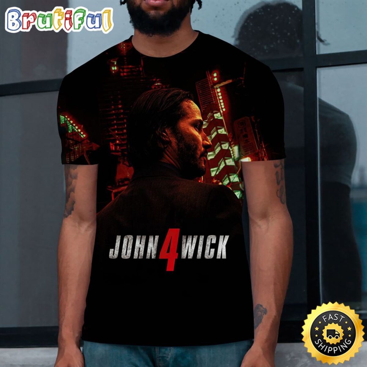 John Wick Chapter 4 Hagakure Poster 3d T-Shirt All Over Print Shirts