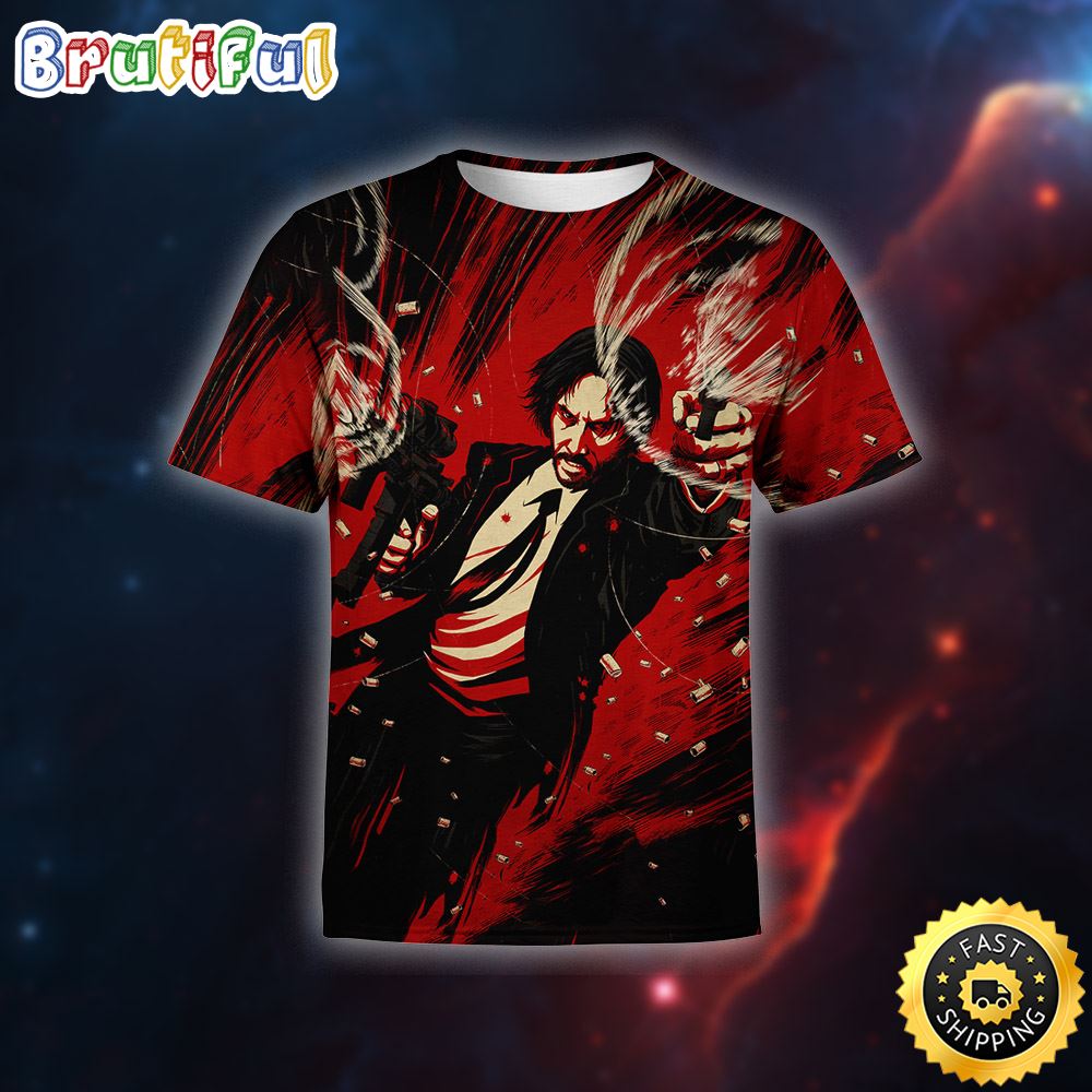 Keanu Reeves John Wick All Over Print Shirt