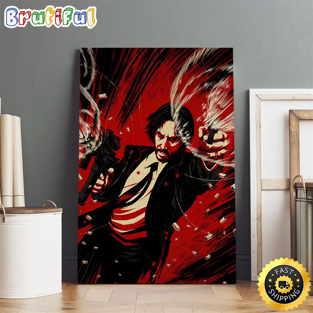 Keanu Reeves John Wick poster canvas