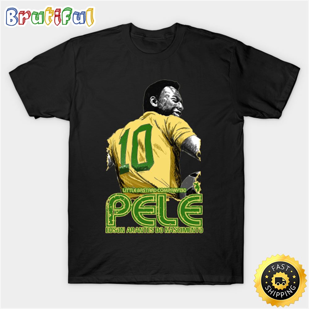 Legendary Player Pele Wears The Number 10 Shirt Player Soccer Unisex Tee T Shirt