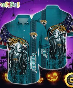 NFL Jacksonville Jaguars Halloween Jason Voorhees Hawaiian Shirt