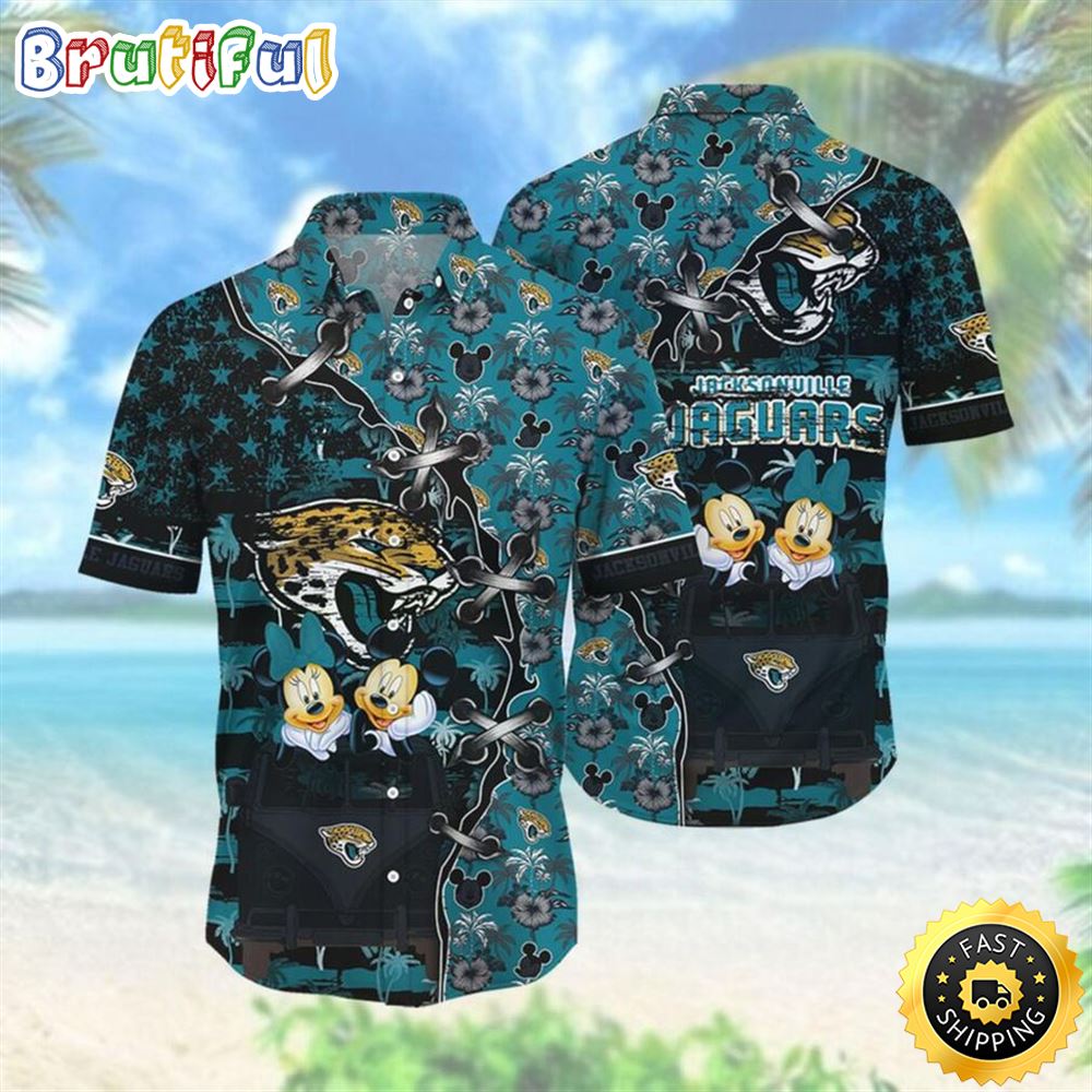 NFL Jacksonville Jaguars Mickey Daisy Mouse Hawaiian Shirt