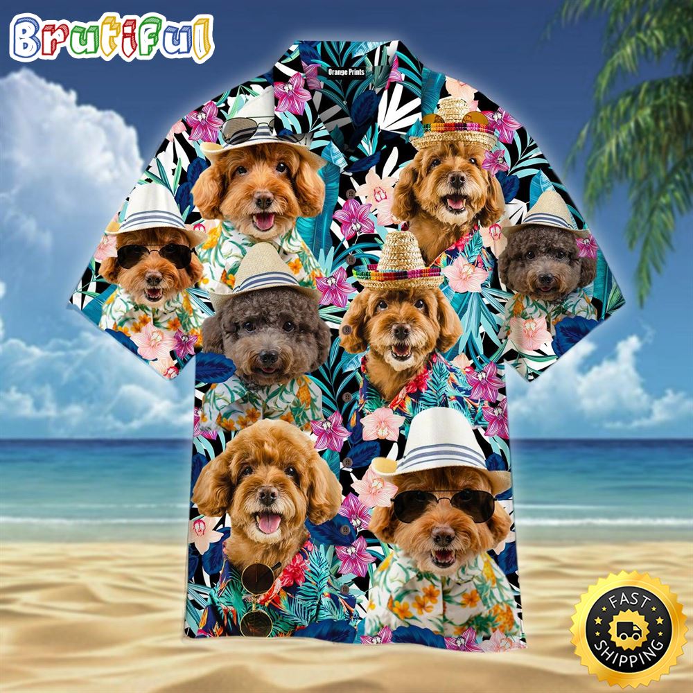 Poodle Dog Tropical Dog Hawaiian Shirt Mens Hawaiian Shirt Gifts For Dog Lovers 1