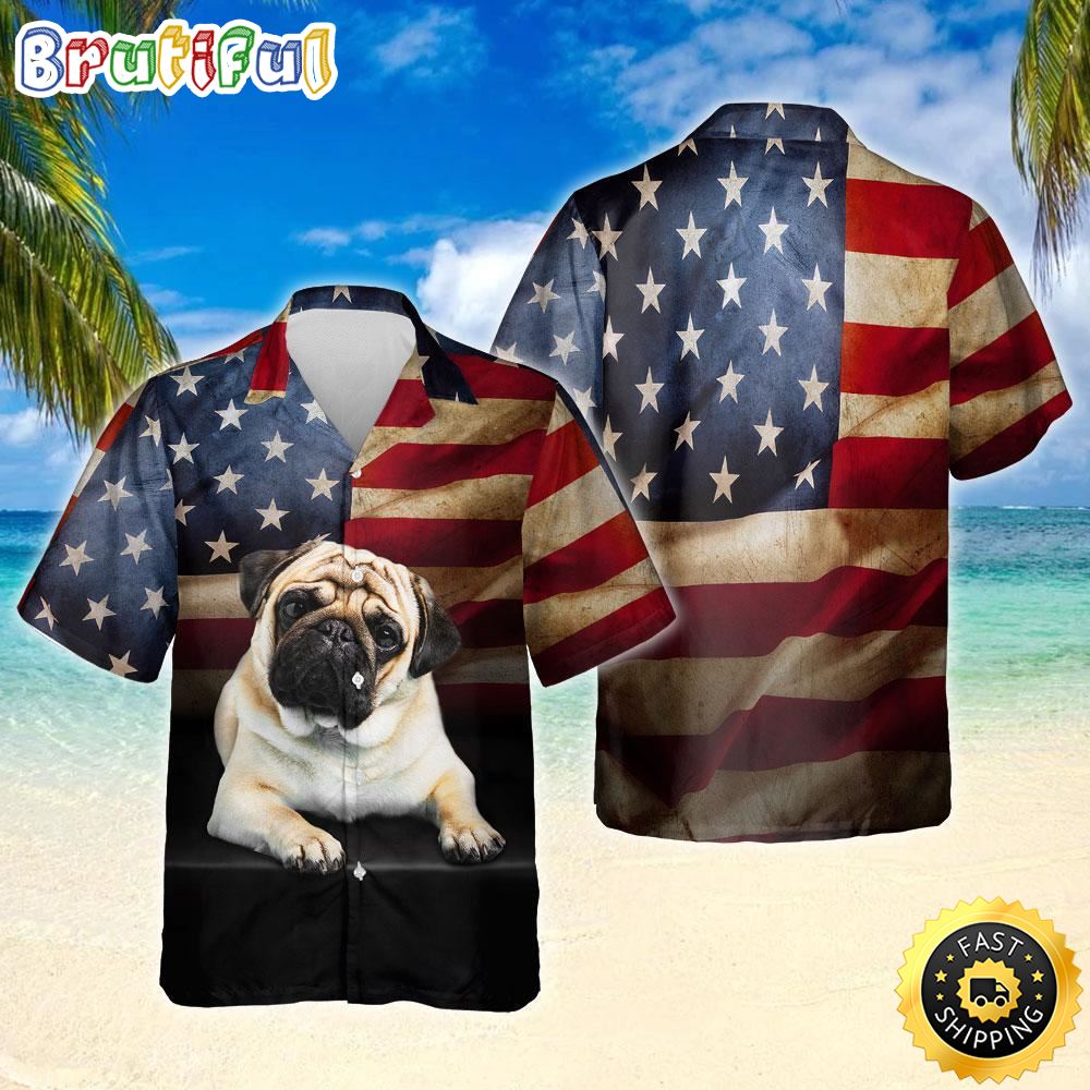 Pug Dog Hawaiian Shirt Mens Hawaiian Shirt Gifts For Dog Lovers 1