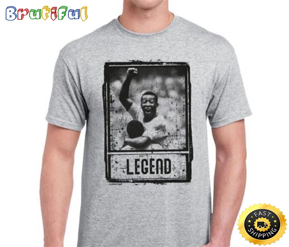 Rip Pele Legend Brazil World Cup Winners 1970 Player Soccer Unisex Tee T Shirt