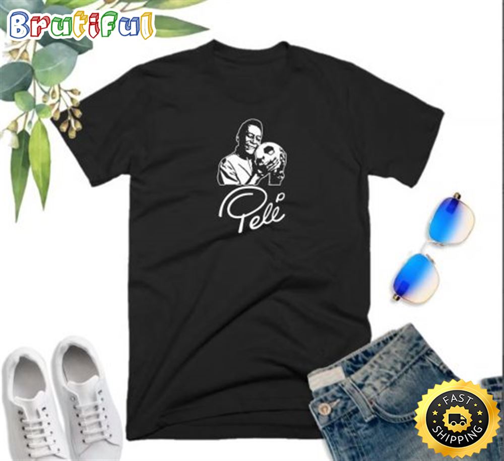Rip Pele Goat Pray For King Football Pele Player Soccer Unisex Tee T Shirt 1