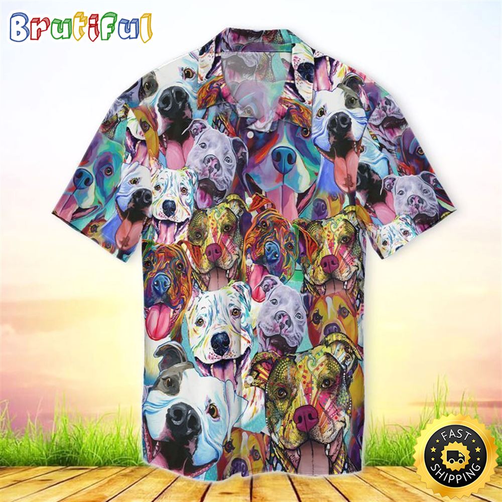 Silly Dogs Face Dog Hawaiian Shirt Mens Hawaiian Shirt Gifts For Dog Lovers 1
