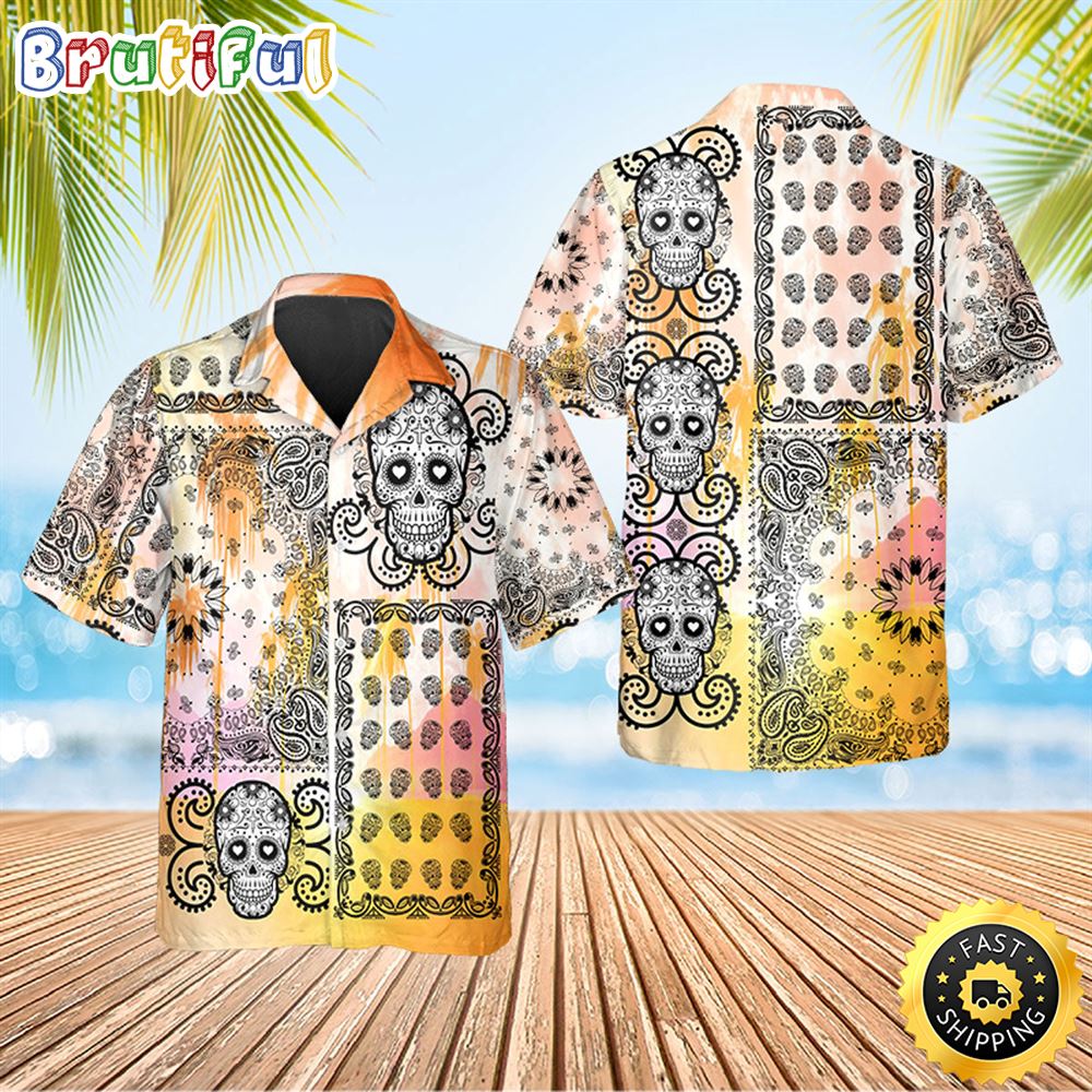 Skull And Mandala Pattern Hawaiian Shirt Hawaiian Shirt For Men Best Hawaiian Shirts 1