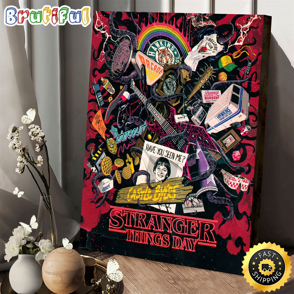 Stranger Things Day Castle Byers Poster Canvas