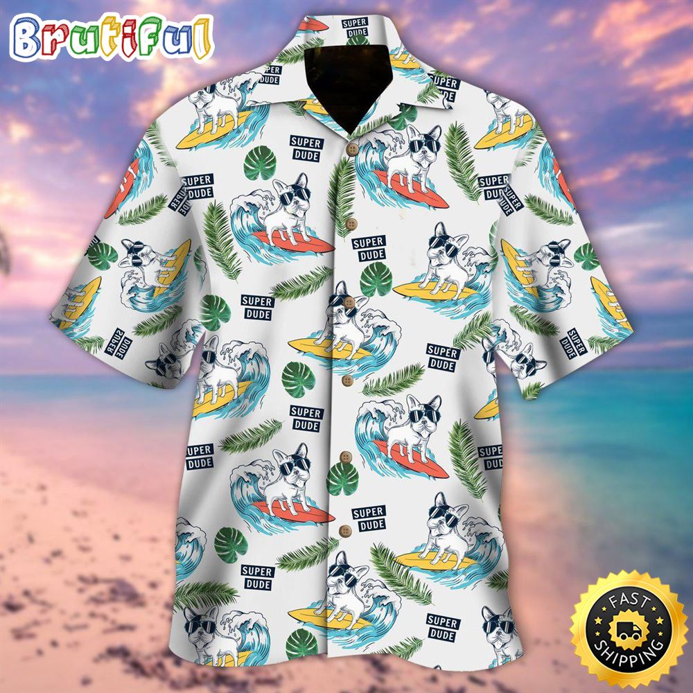 Surfing Dog Hawaiian Shirt Mens Hawaiian Shirt Gifts For Dog Lovers 1