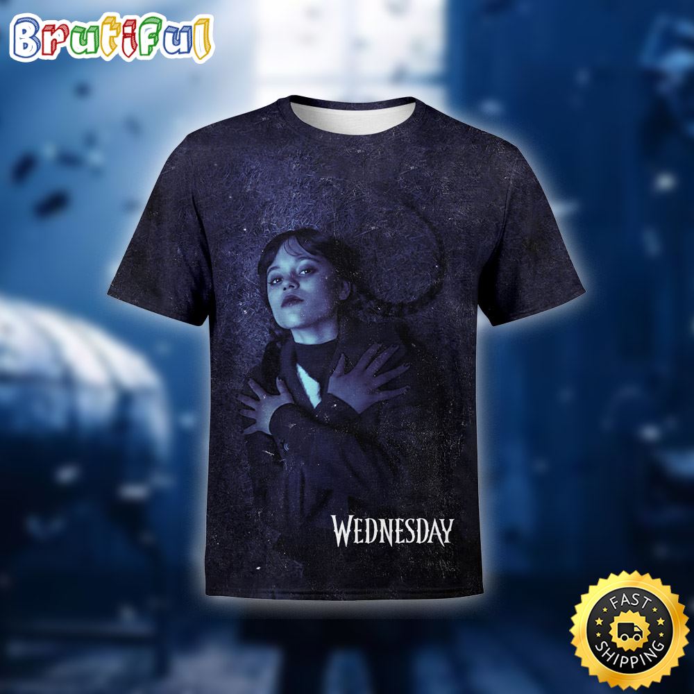 Wednesday Addams Jenna Ortega T shirt 3D All Over Print Shirts