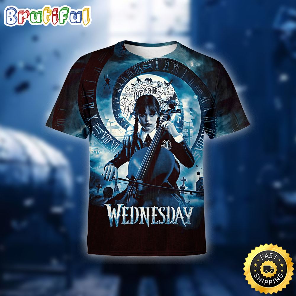 Wednesday Addams New Series 2022 T shirt 3D All Over Print Shirts