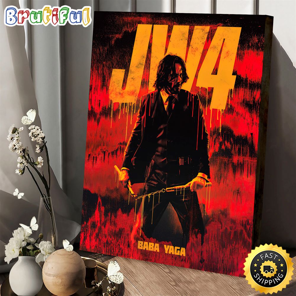 john wick 4 babayaga 2023 poster canvas
