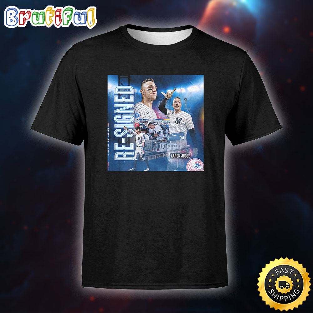 Aaron Judge Player Re Signed Of The New York Yankees Poster T Shirt