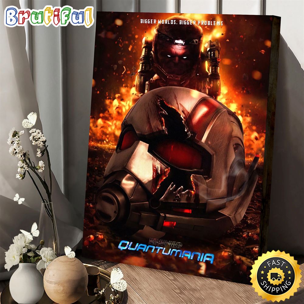 Ant Man And The Wasp Quantumania Bigger Worlds Bigger Problems Poster Canvas