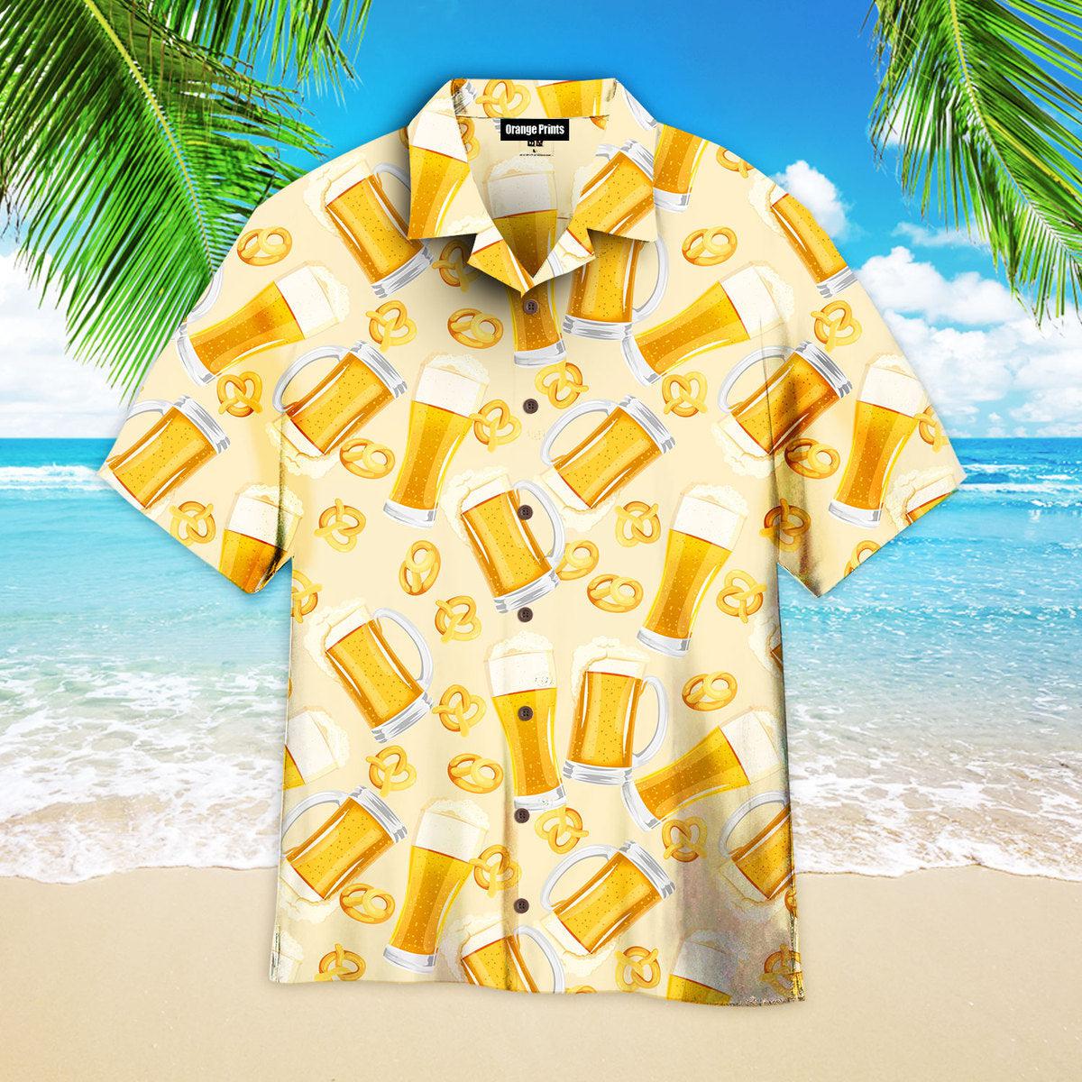 Beer Oktoberfest Saint Patrick Pattern Patricksday Gifts Aloha Hawaiian Shirts 1