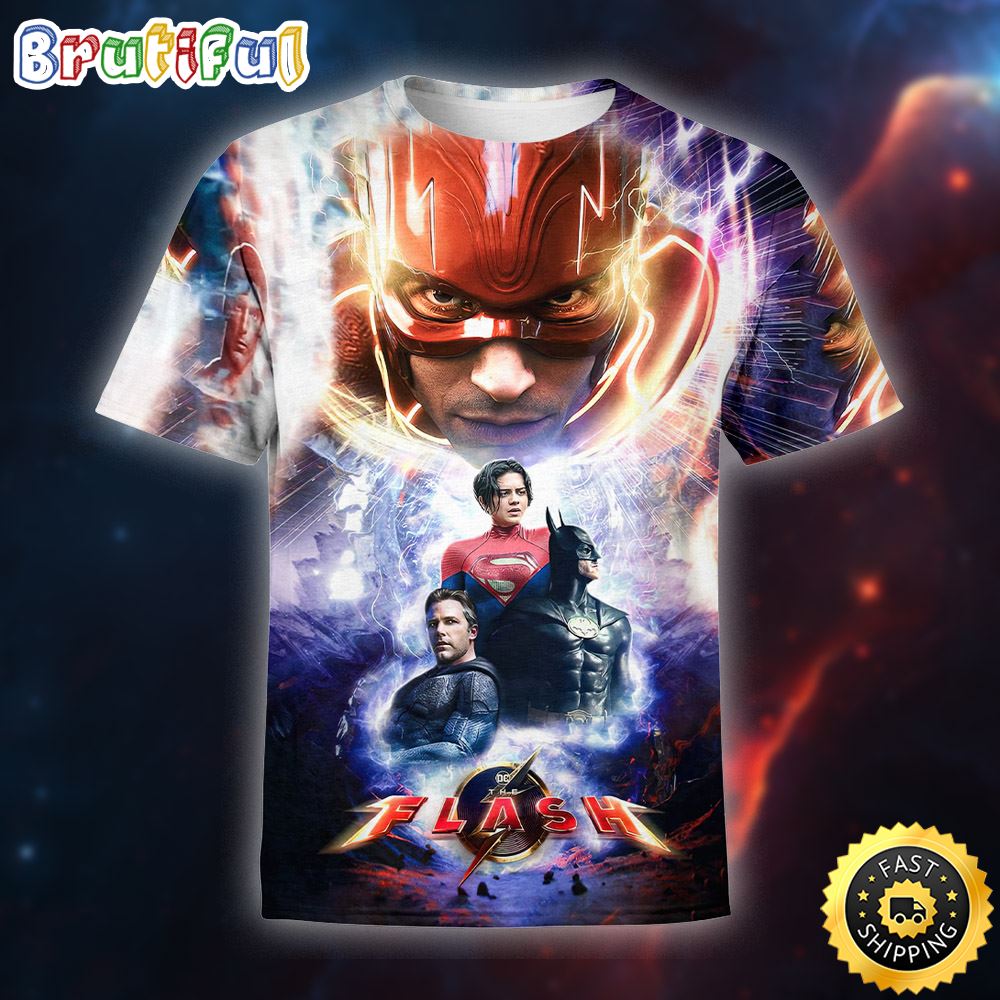 Dc Studios The Flash All Over Print Shirt 1
