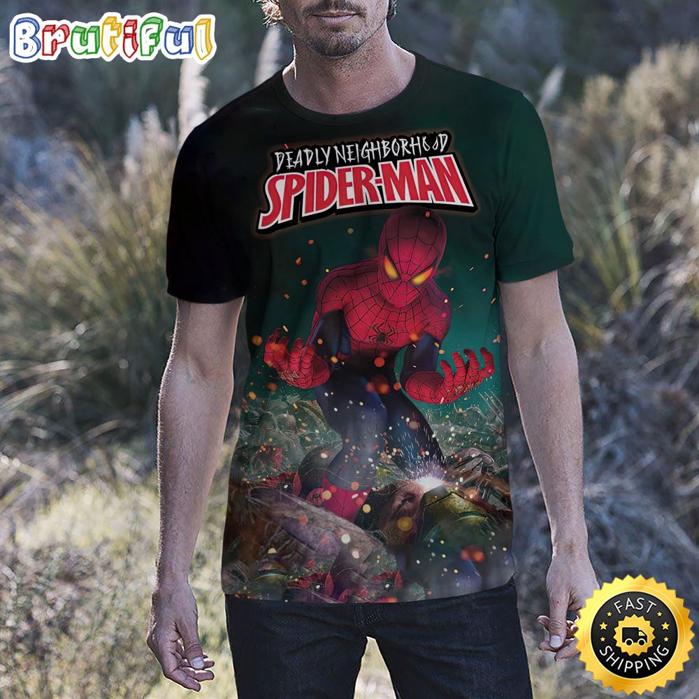 Deadly Neighborhood Spiderman All Over Print Shirt