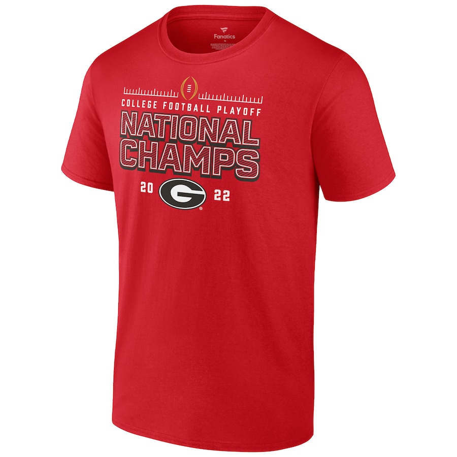 Georgia Bulldogs College Football Playoff 2022 National Champions Schedule T Shirt