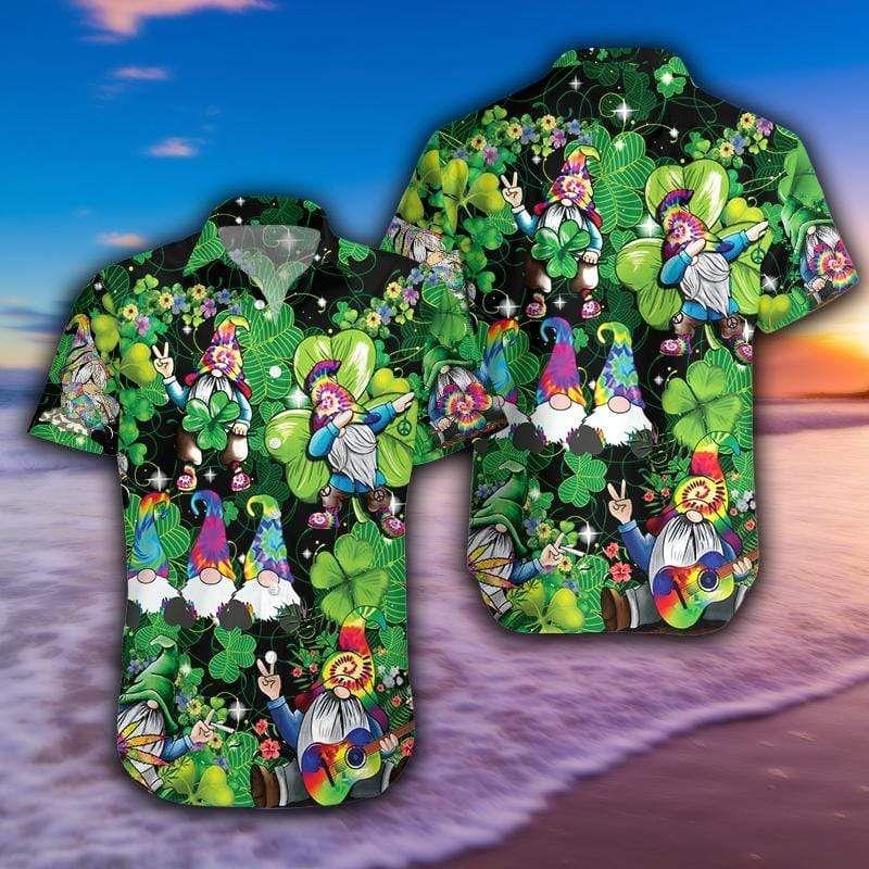 Hippie Saint Patrick s Day Patricksday Gifts Aloha Hawaiian Shirts 1