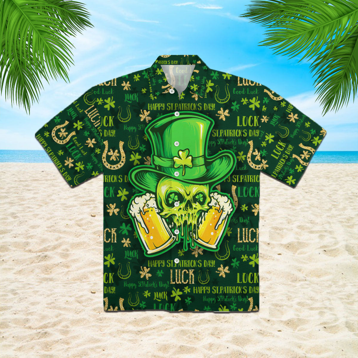 Irish Patrick Day Patricksday Gifts Aloha Hawaiian Shirts 1